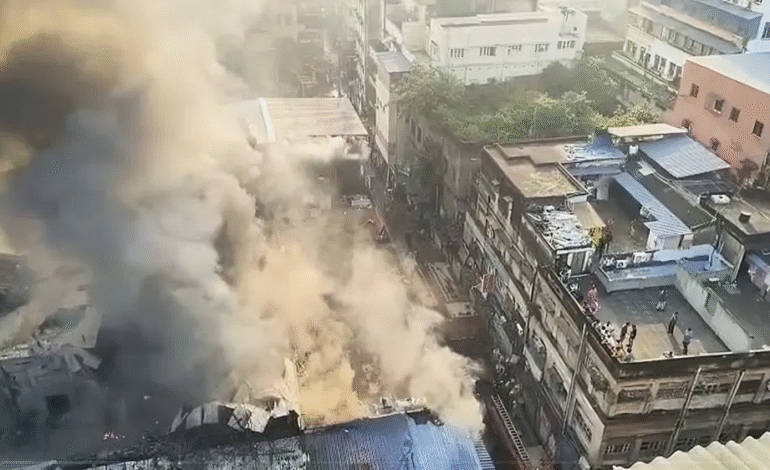 Kolkata Ezra Street blaze: Around 300 shops destroyed, 20 fire tenders rushed to the spot.